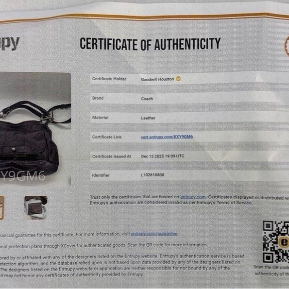 Coach Kristin Leather Shoulder Bag - Picture 8 of 8